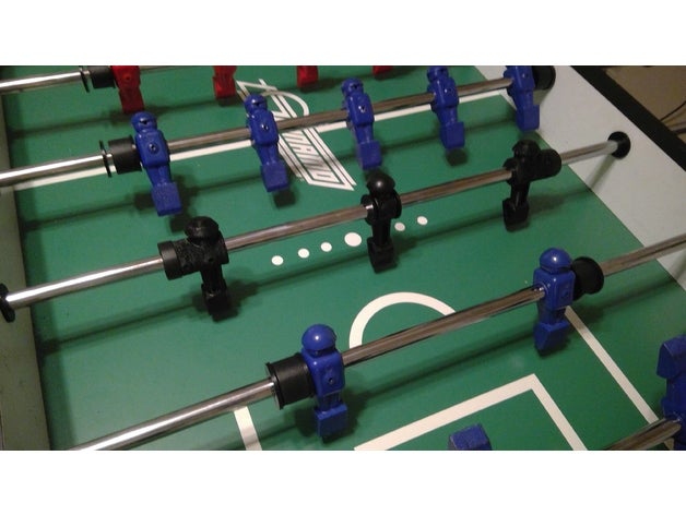 1625 spacing 145 foosball men games table 3D print model - Mito3D