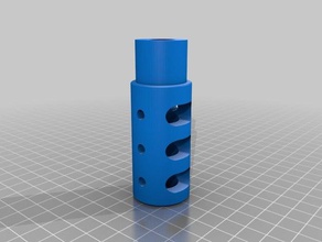 russian style flash hider airsoft toy & game accessories accesories russia 3d print model - Mito3D
