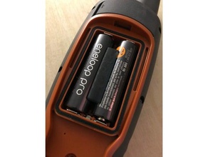 garmin 64s rechargeable battery jig gadgets aa holder gps 3d print model - Mito3D