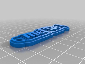 mel Schlüsselanhänger kundengebundene 3d print model - Mito3D