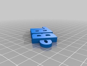 bell Anahtarlık özelleştirilmiş 3d print model - Mito3D