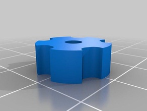 m3-tuerca moleteada adjunto Impresora 3d accesorios moleteado m3 tuerca la 3d print model - Mito3D