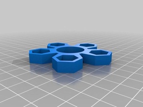 mi personalizados, lo que-la-hex pick-a-peso fidget spinner juegos y juguetes personalizado 3d print model - Mito3D