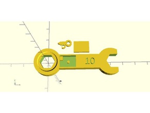 parametric ratcheting wrench hand tools openscad ratchet 3d print model - Mito3D