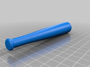 baseball bat p mouthpiece mundst ck zigarette 3d print model - Mito3D