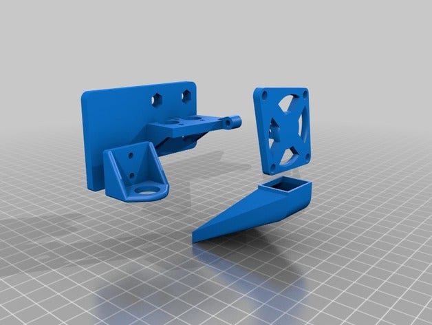 il mio personalizzato hot end di montaggio generatore - vari carrelli estremità calde opzioni stampante 3d parti su misura 3D print model - Mito3D