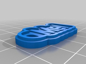 mel de porte-clés personnalisé 3d print model - Mito3D