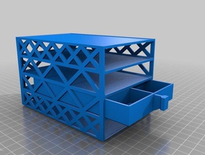 drawer box - komod organization customizer drawers 3d print model - Mito3D