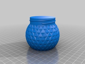 meine angepasste hohen container epcot spaceship earth-Stil Container anet a8 kundengebundene 3d print model - Mito3D