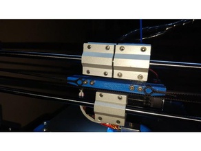 x belt holder anet a8 prusa i3 gt2 13 - 14 mm 3d printer parts upgrade 3d print model - Mito3D