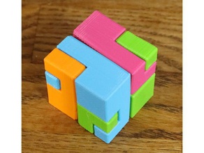 impossible cube customiser puzzles puzzle 3d print model - Mito3D