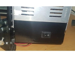 Impresora 3d de la cubierta fuente alimentación iec c13 c14 enchufe del interruptor las piezas 3d print model - Mito3D