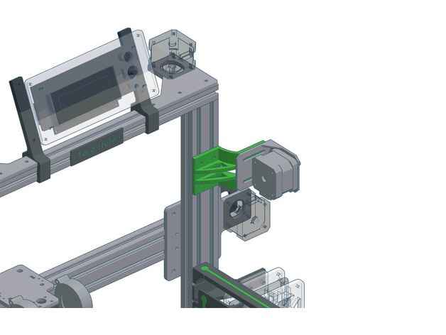 tevo tarantula extruder offset-bracket verwenden mks short mount 3d-Drucker Teile 3D print model - Mito3D