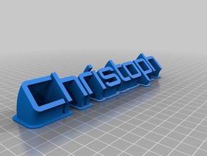 chris office kundengebundene 3d print model - Mito3D