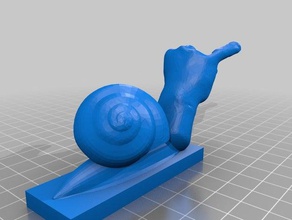 snail art 3d printing decor decoration decorative gift house kunst smile 3d print model - Mito3D