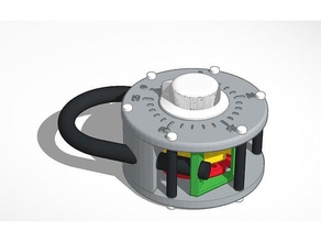 große Zahlenschloss - konfigurierbar engineering einstellbar Farbe Kombination lock ist demo die demonstration dial Bildung Bildungs groß locker rotor 3d print model - Mito3D
