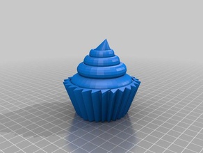 cupcake comida & bebida 3d print model - Mito3D