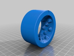 spikey bracelet L'impression 3d 3d print model - Mito3D