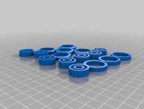 spinner combo barrings accessories fidget 3d print model - Mito3D