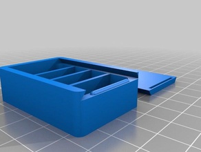4 chamber box containers customized 3d print model - Mito3D