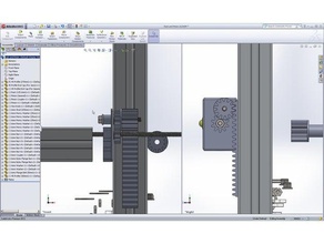 pignon crémaillère en aluminium de profil pièces les engins 3d print model - Mito3D