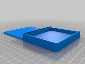 parametric box sliding lid 100 x 83 12 tool holders & boxes customized 3d print model - Mito3D