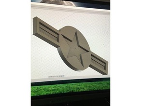 klasik Hava Kuvvetleri logosu işaretler ve logolar airforce logo 3d print model - Mito3D