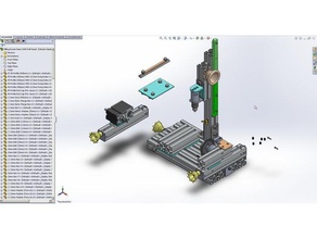 pillar drill router multi-function machine tools aluminum profile 3d print model - Mito3D