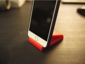 simple soporte de teléfono organización organizador escritorio el iphone pie para smartphone 3d print model - Mito3D