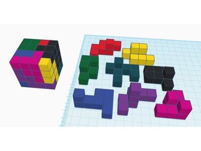 4x4x4 quebra-cabeça cubo quebra-cabeças de 3d print model - Mito3D