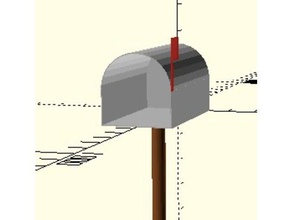caixa de correio edifícios e estruturas 3d print model - Mito3D