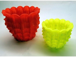 reverse bubble planter containers airsoft flower plant pot 3d print model - Mito3D