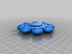 octoball bot spinner jouets mécaniques personnalisé 3d print model - Mito3D