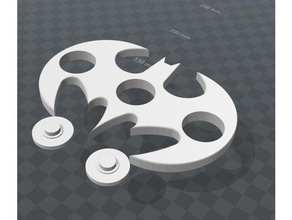 batman fidget spinner La impresión en 3d 3d print model - Mito3D