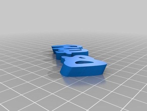 özelleştirilmiş iamburny benim v2 metin - isim Anahtarlık keyfob 3d print model - Mito3D