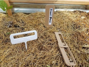 jardín en el marcador de la utilización que cuelga carpeta etiquetas al aire libre y 3d print model - Mito3D