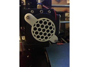 part cooling fan guard startt tronxy-100 3d printer parts cover tron tronxy 100 3d print model - Mito3D