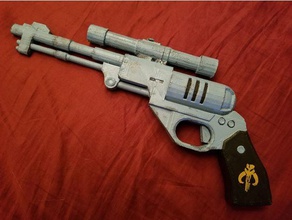 de janeiro-10 pistola blaster adereços cosplay prop arma o olho da morte mandalorianas réplica star wars 3d print model - Mito3D