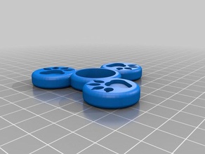 my customized paw fidget spinner toys & games 3d print model - Mito3D