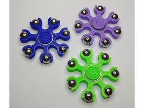 7 ball fidget spinner smaller hands toy & game accessories fidget-toy fidgeting fidgetspinner hand spinners spinning toys 3d print model - Mito3D