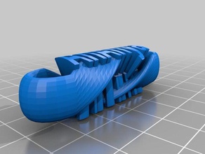 mi personalizados trenzado llavero infinity remix llaveros personalizado 3d print model - Mito3D