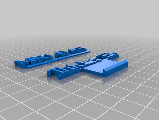 manu 40 ans accesorios personalizado 3D print model - Mito3D