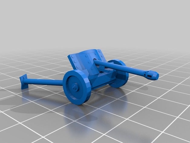 5cm pak 38 jouets & accessoires de jeux 15mm antichar l'artillerie les flammes la guerre fow miniwargaming wargame modèle wargaming plateaux ww2 réservoir armes seconde mondiale 3D print model - Mito3D