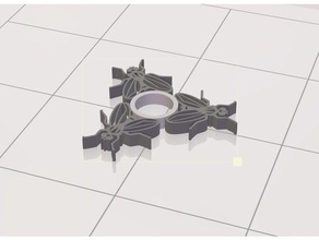 mão giratório fly a arte 3d print model - Mito3D