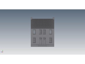 bergarbeiterhaus - Bergarbeiter-Haus Gebäude & Strukturen in alsdorf bergbau coalmine Abluftventilator frankenstein Deutschland Haus der Bergbau 3d print model - Mito3D