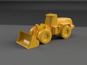 chargeur de roue des véhicules chenille liebherr miniature tracteur volvo 3d print model - Mito3D