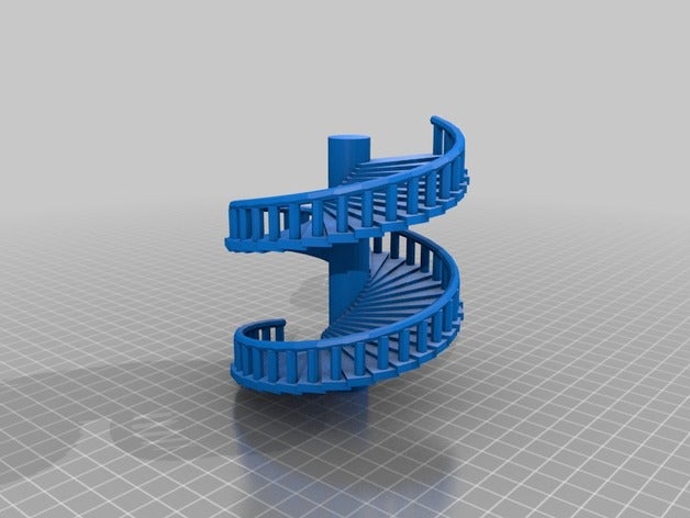 escalera de caracol L'impression 3d 3D print model - Mito3D