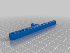 lego technic t-faisceau 15 x 3 L'impression 3d personnalisé 3d print model - Mito3D