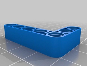 lego technic l-beam 5 x 3 3d printing customized 3d print model - Mito3D