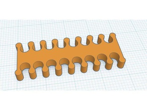 8 pin cable comb resized computer 3d print model - Mito3D